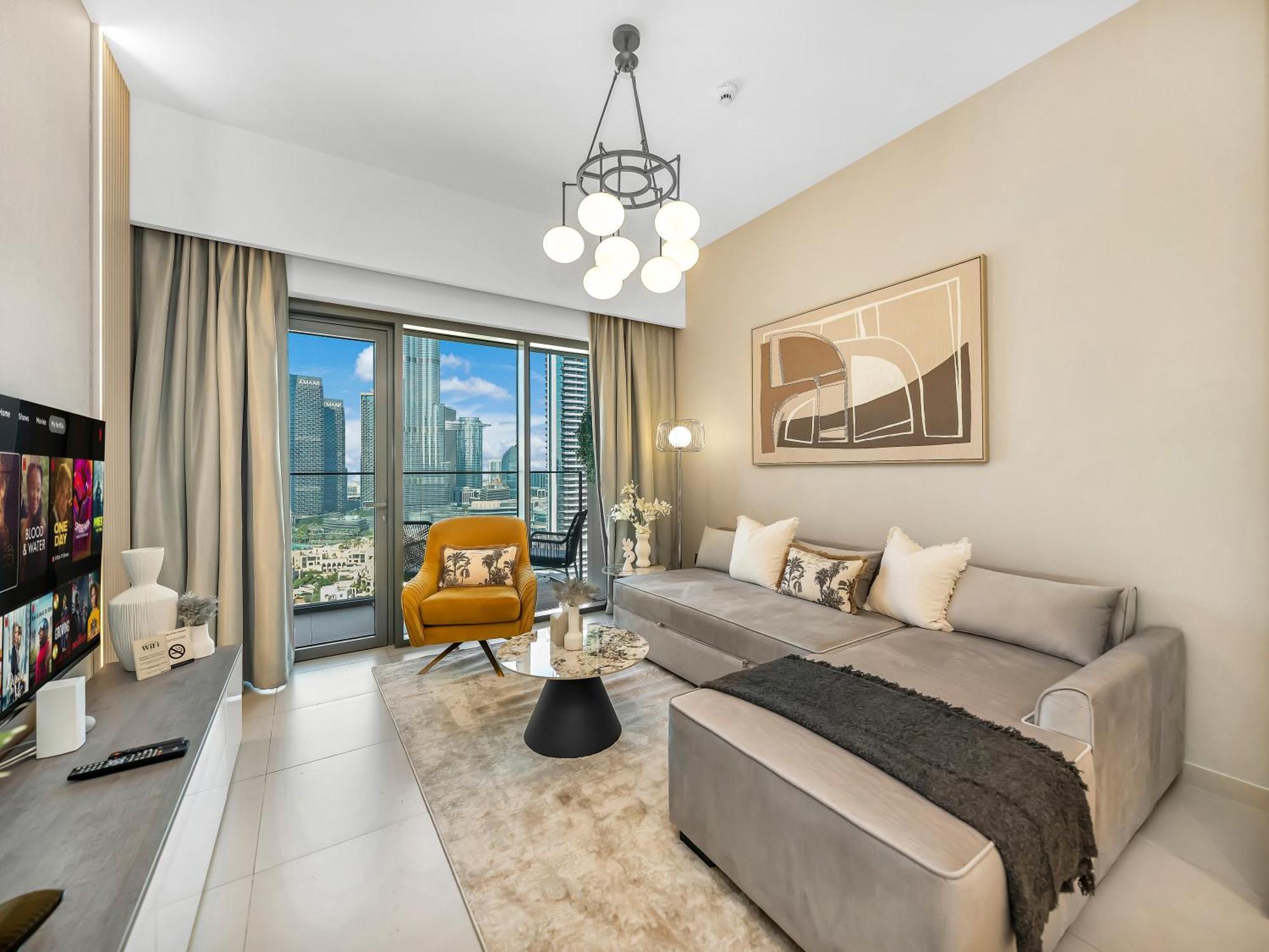 Smartstay At Burj Royale - Full Burj Khalifa View - Brand New Luxury Apartments Dubai Exteriör bild